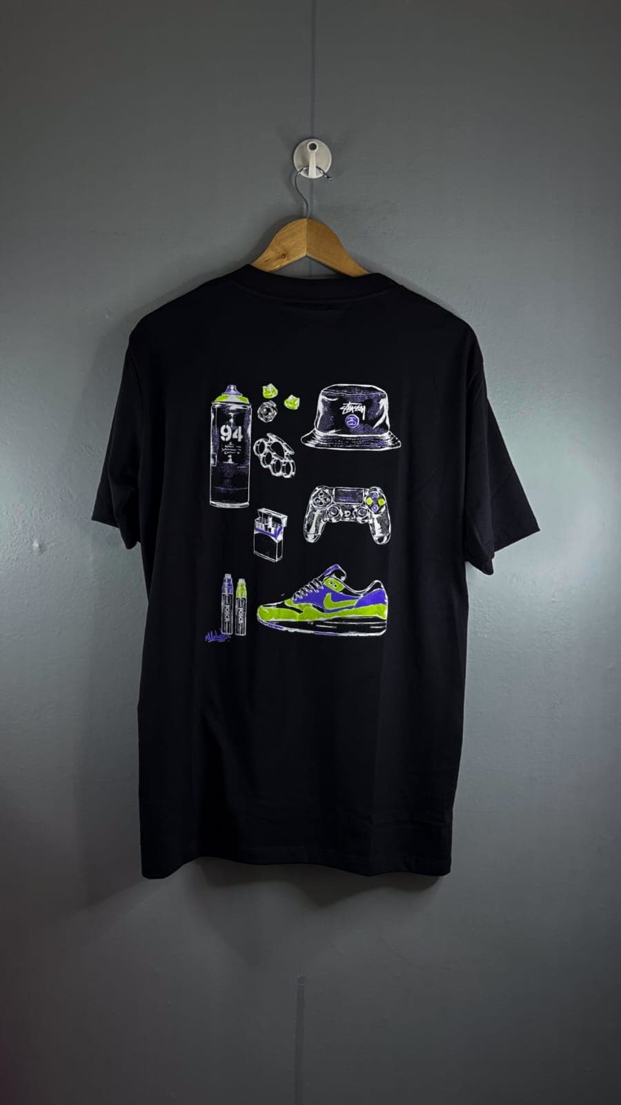 Camisa Streetwear NK X STUSSY BLACK - Costas
