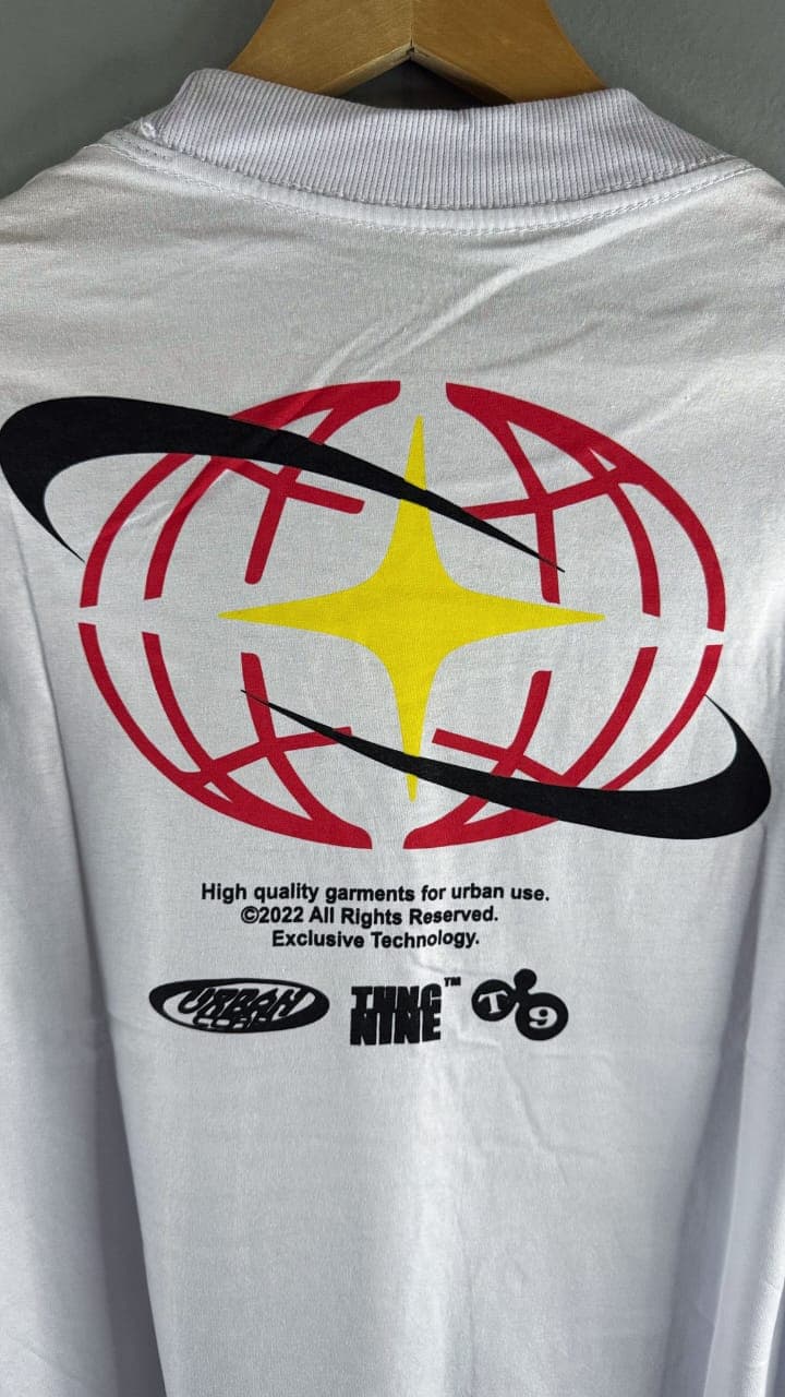 Camisa Streetwear THUG NINE WHITE - Imagem 3