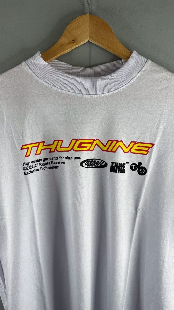 Camisa Streetwear THUG NINE WHITE - Imagem 1