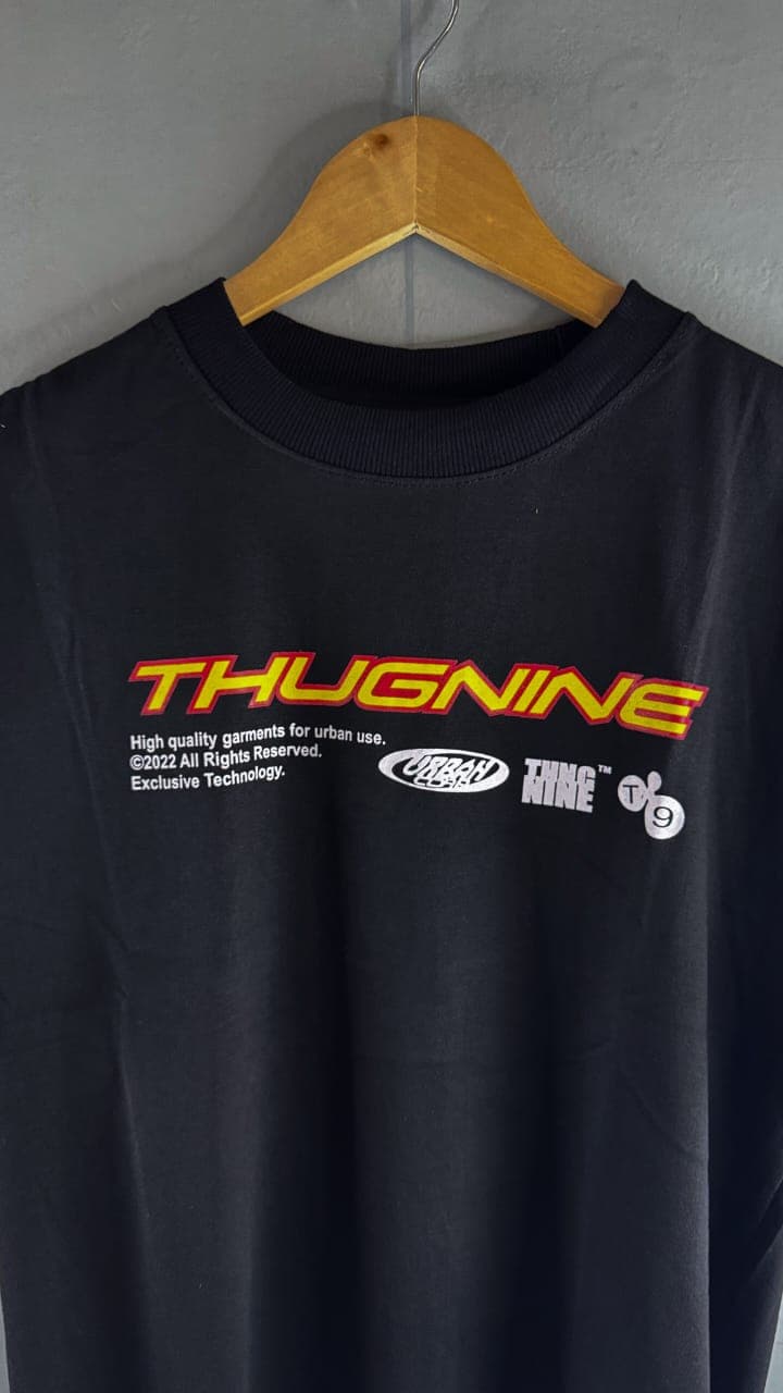 Camisa Streetwear THUG NINE BLACK - Imagem 1
